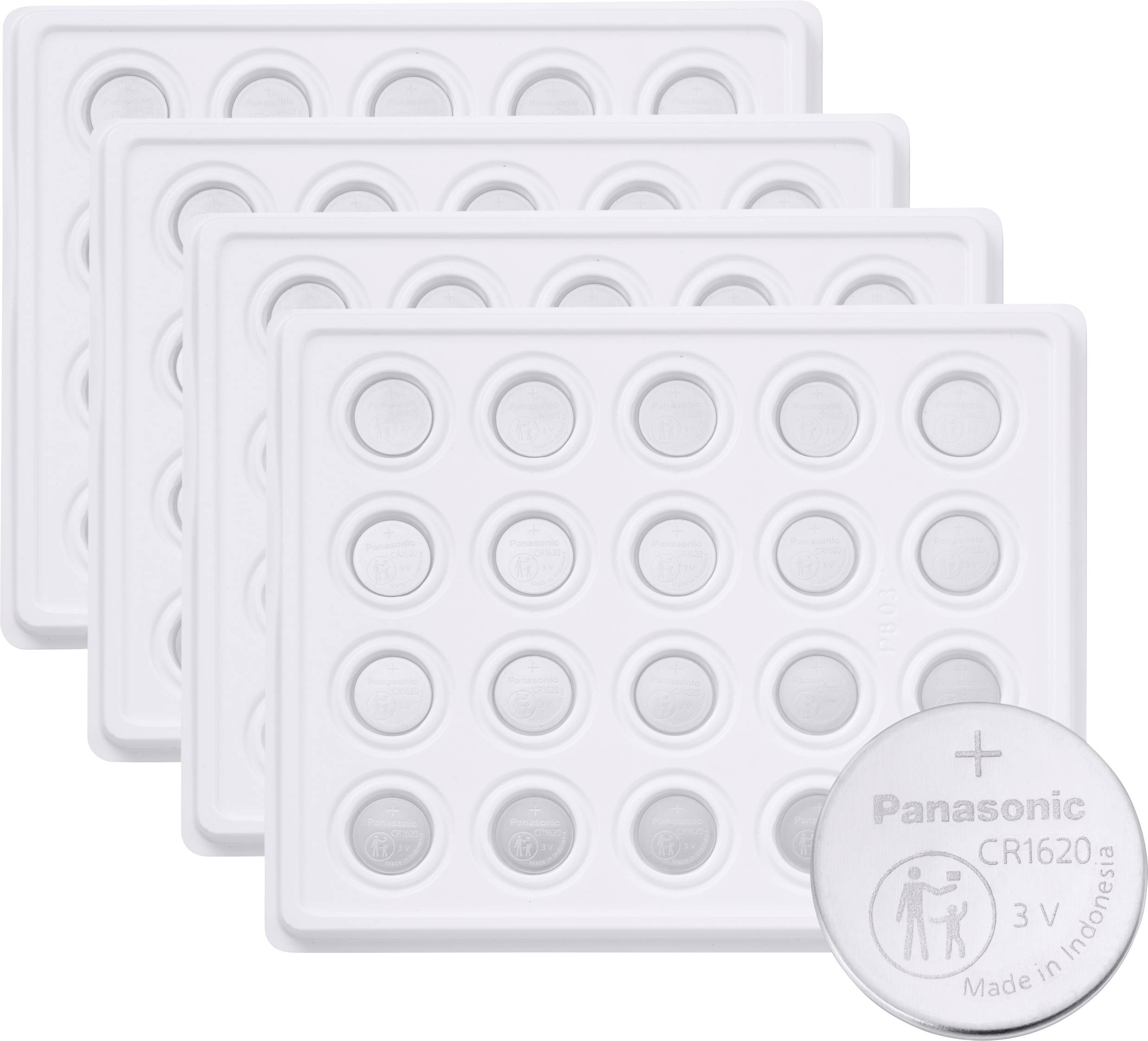 Panasonic Button cell CR 1620 3 V 1200 pc(s) 75 mAh Lithium CR1620