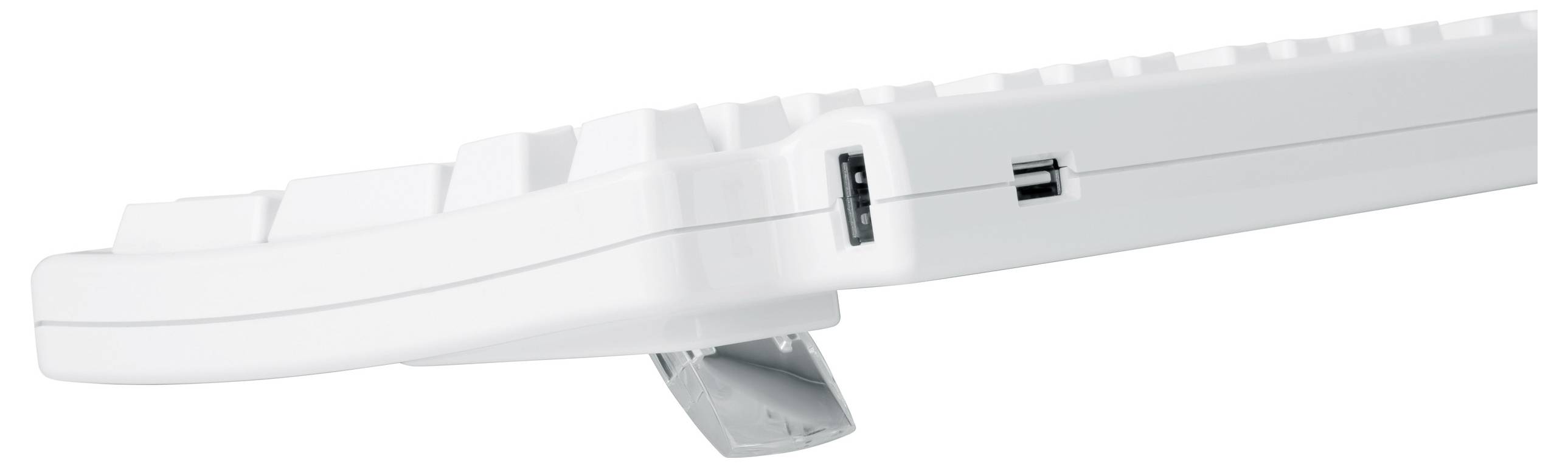 Matias FK302-DE Tactile Pro USB Keyboard German, QWERTZ, Macintosh White USB hub, Detachable cable