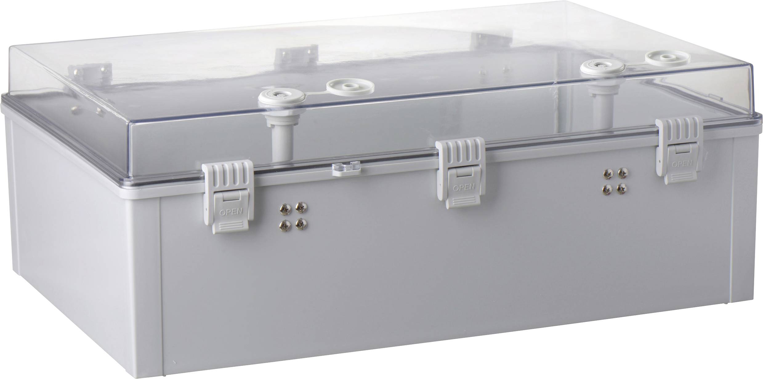 TRU COMPONENTS TC-PSC-40x60x22 Switchboard cabinet 400 x 600 x 220 Acrylonitrile butadiene styrene, Polycarbonate (PC) Light grey