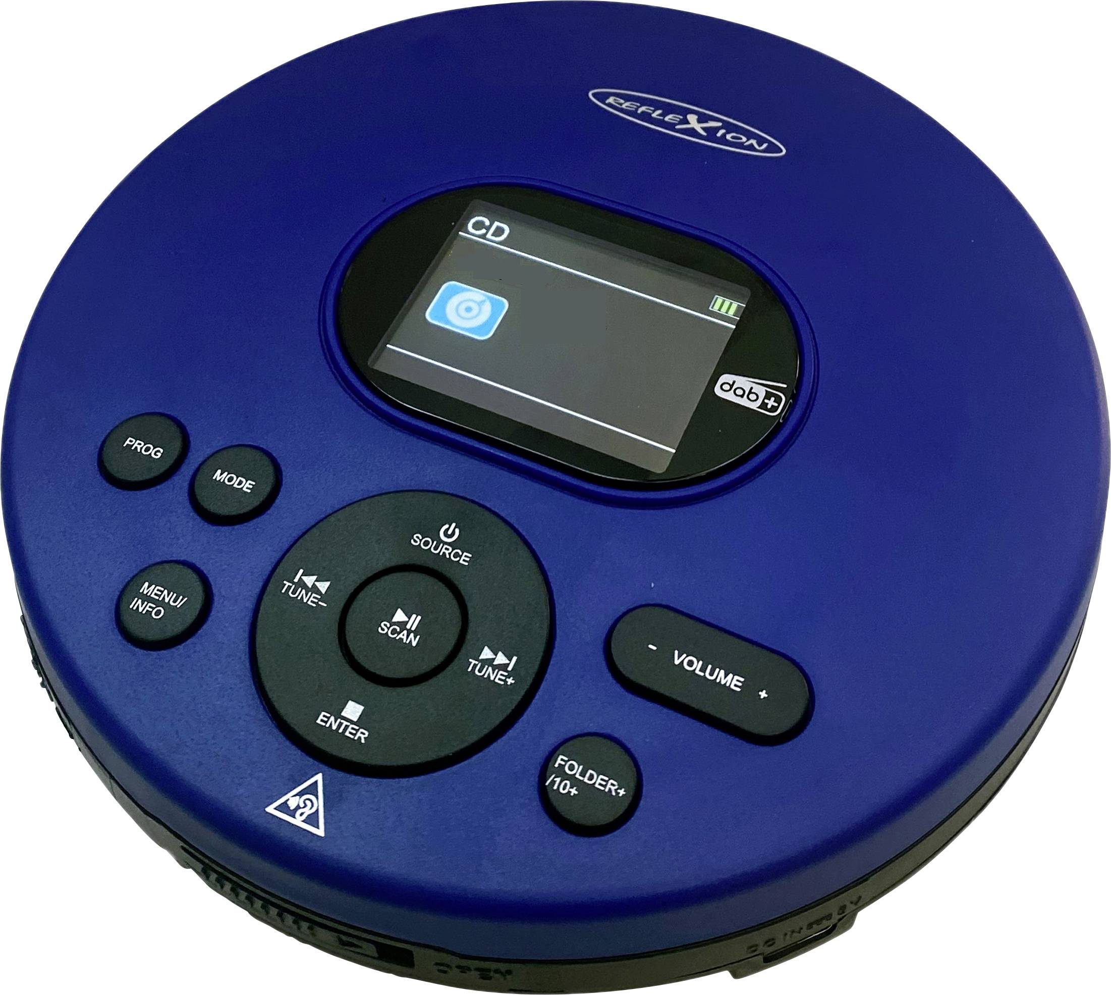 Reflexion PCD540DAB/BL Portable CD player CD, CD-R, CD-RW, MP3 Blue