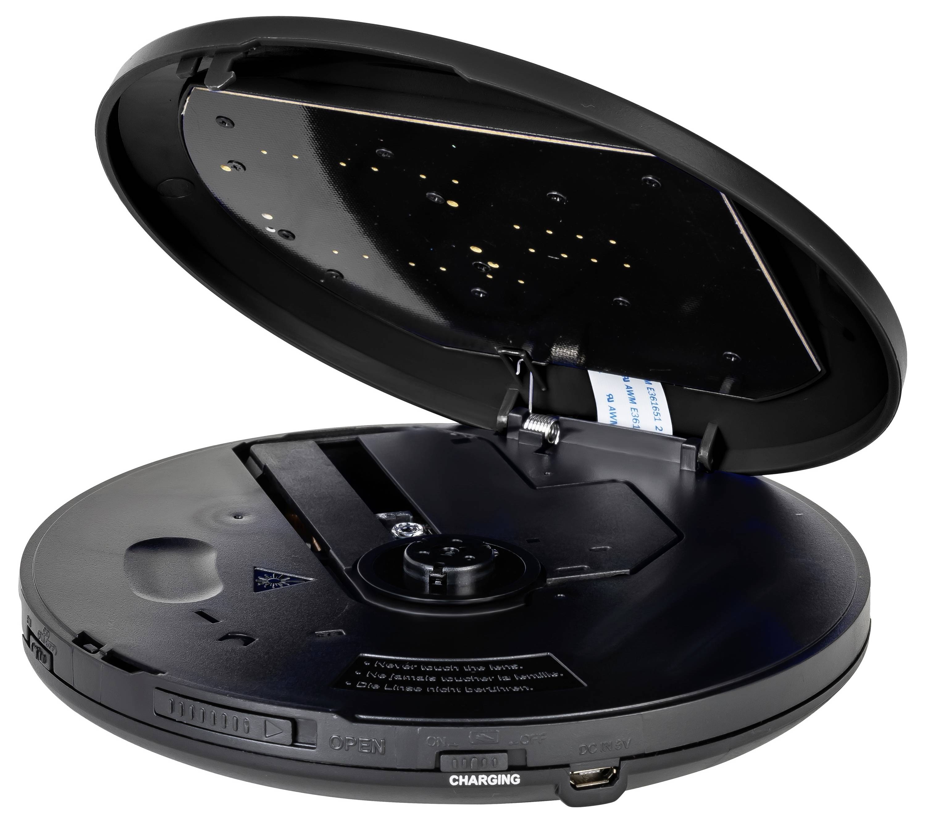 Reflexion PCD520MF/BK Portable CD player CD, CD-R, CD-RW, MP3 Black