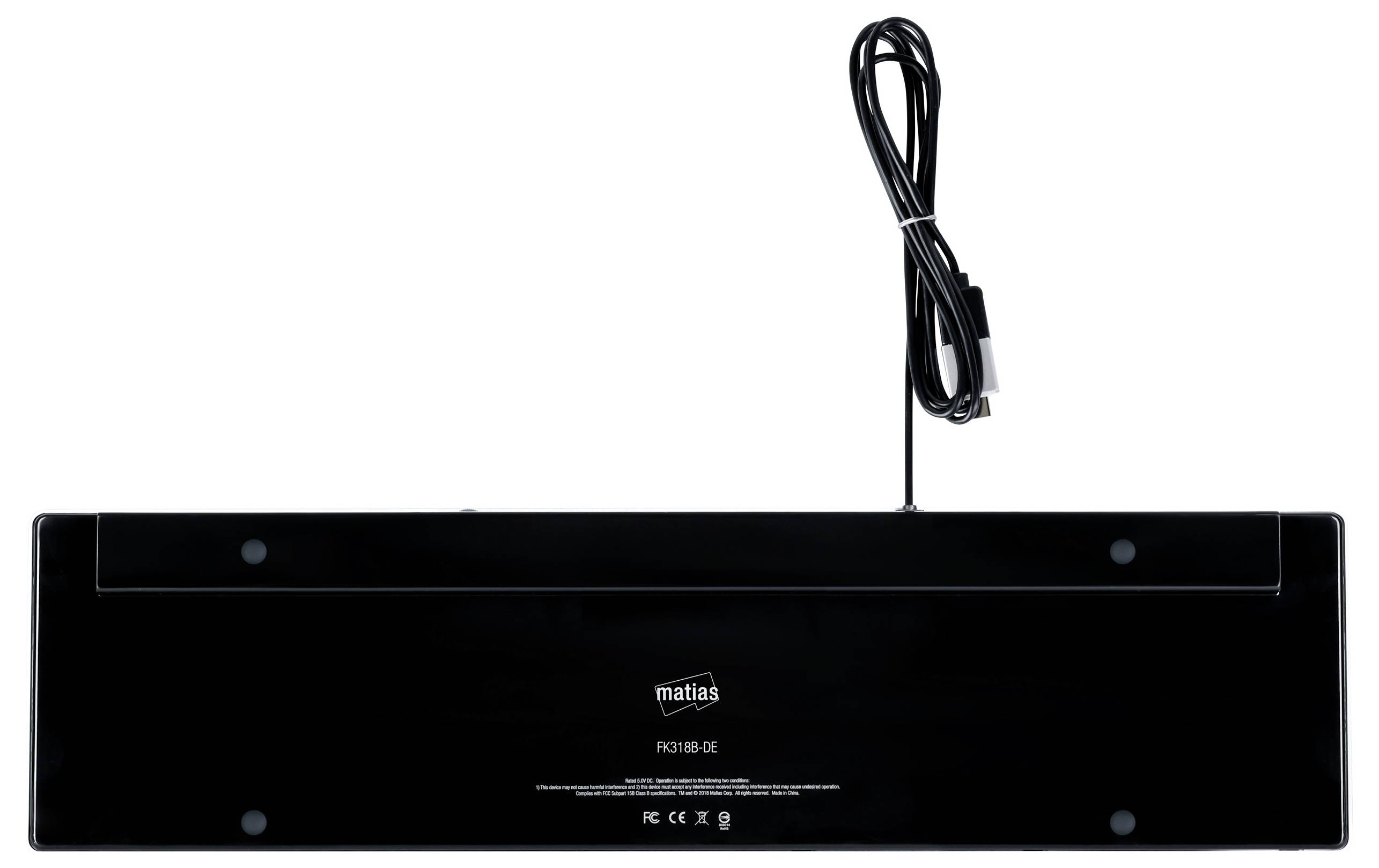 Matias FK318B-DE Wired Aluminium Keyboard for Mac USB Keyboard German, QWERTZ, Macintosh Spaceship grey