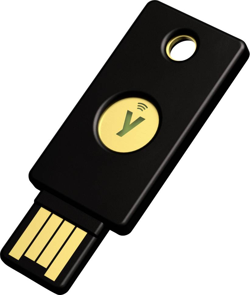 Yubico USB password manager stick YubiKey 5 NFC FIPS Black/golden 5060408464229