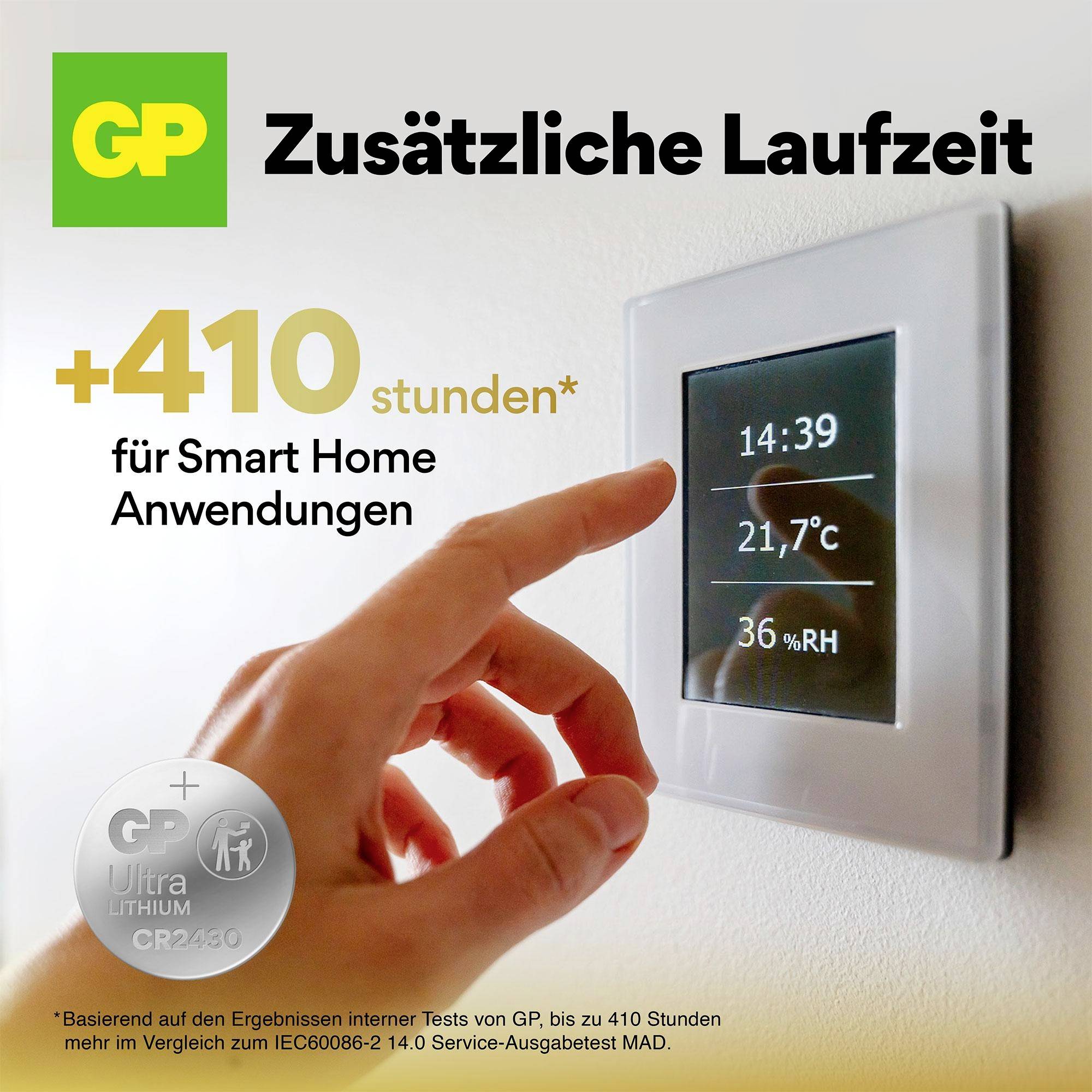 GP Button cell CR 2430 3 V 4 pc(s) 275 mAh Lithium Ultra