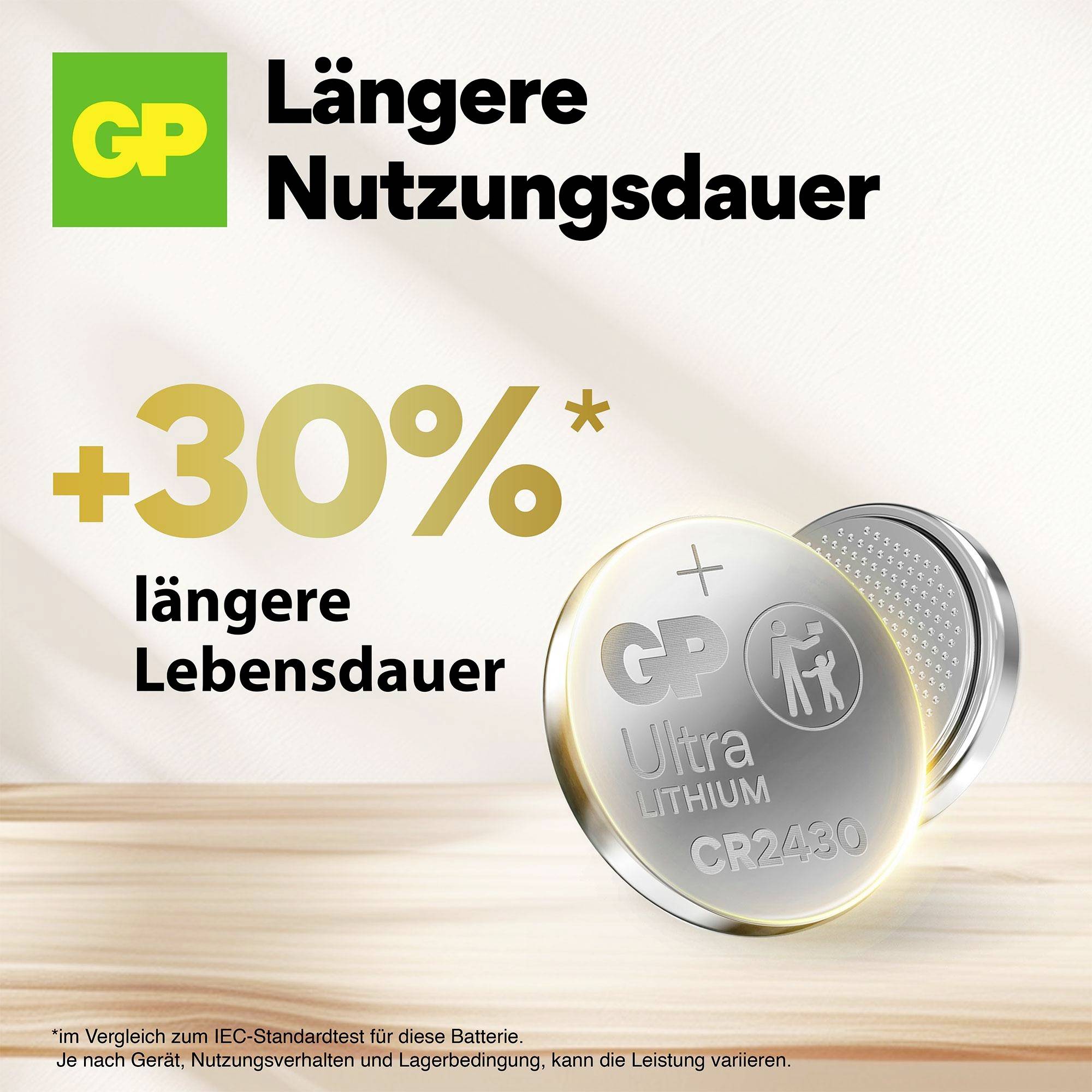 GP Button cell CR 2430 3 V 4 pc(s) 275 mAh Lithium Ultra