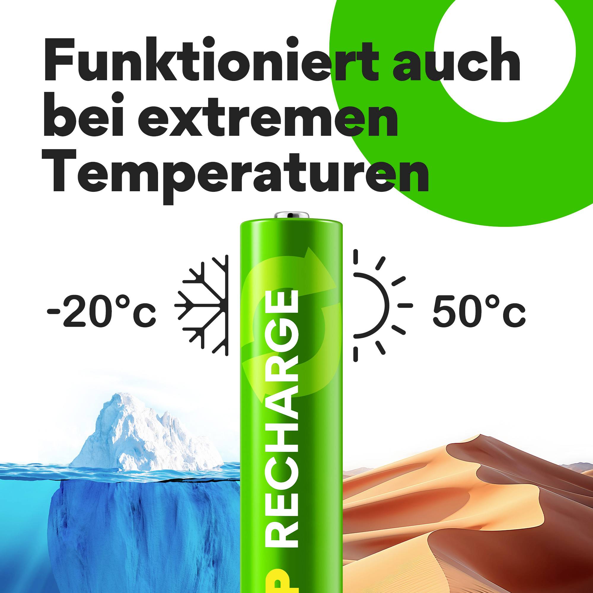 GP Recharge AAA battery (rechargeable) NiMH 800 mAh 1.2 V 4 pc(s)