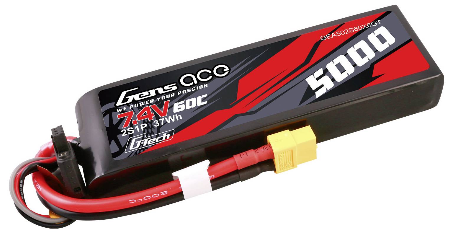 Gens ace Scale model battery pack (LiPo) 7.4 V 5000 mAh Block XT60
