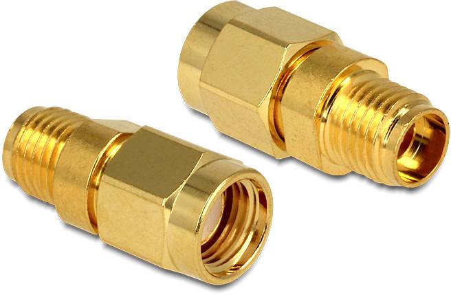 Delock 88728 88728 HF adapter RPSMA plug - SMA socket 1 pc(s)