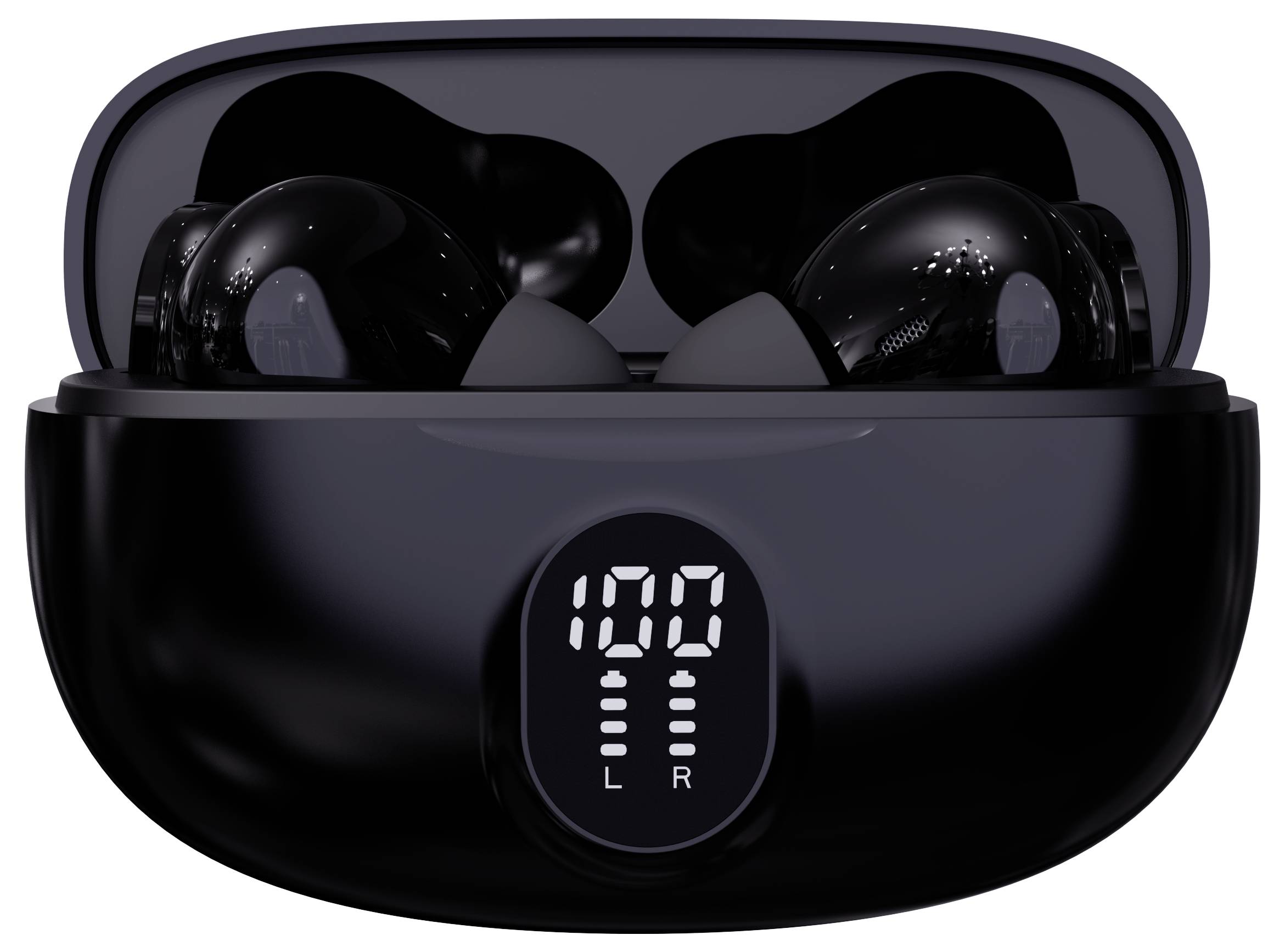 Denver TWE-57B BLACK In-ear headphones Bluetooth® (1075101) Stereo Black Mobile phone