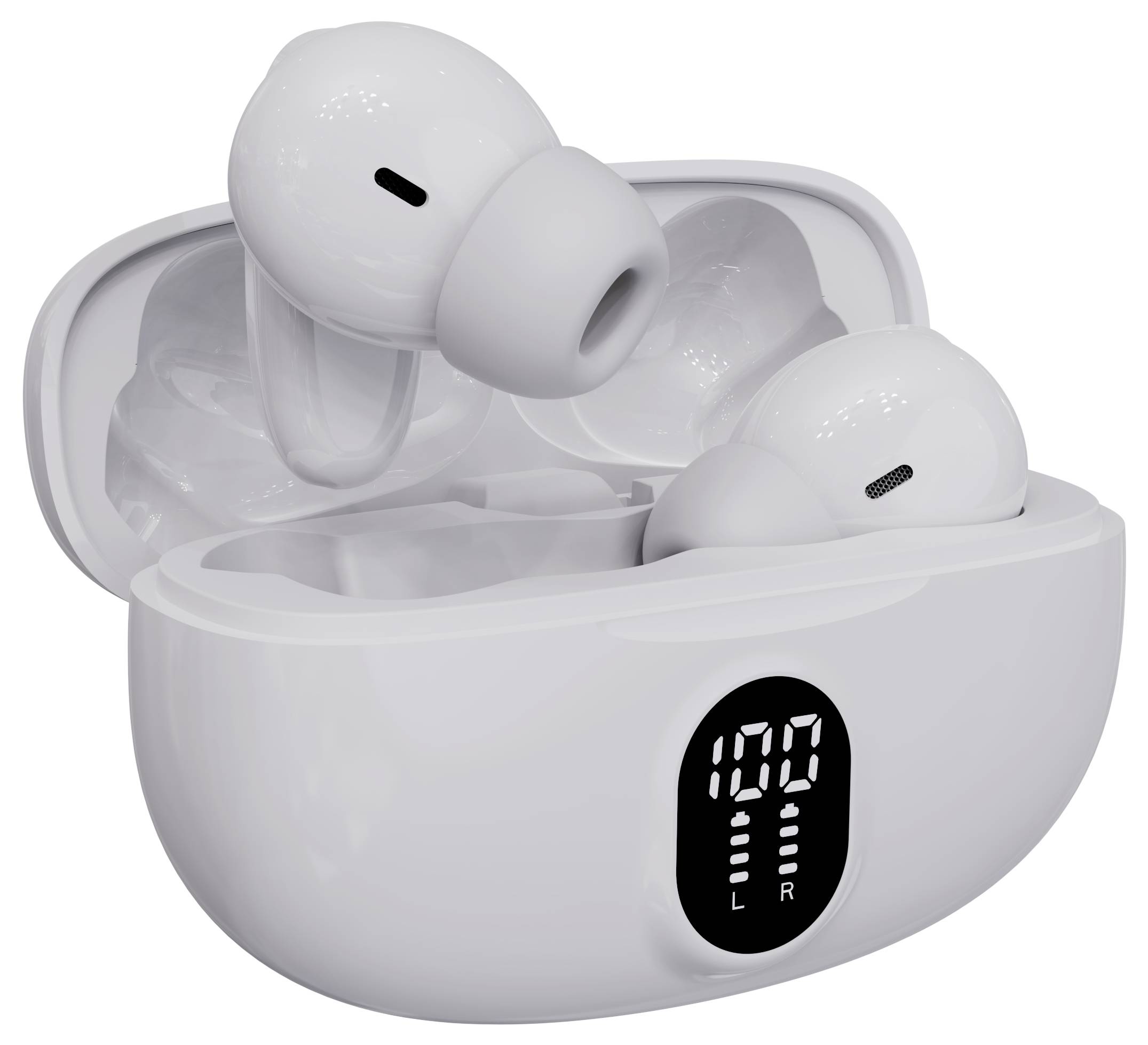 Denver TWE-57W WHITE In-ear headphones Bluetooth® (1075101) Stereo White Mobile phone