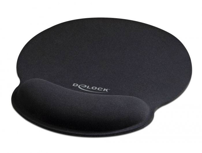 Delock 12559 Mouse pad with wrist rest Black