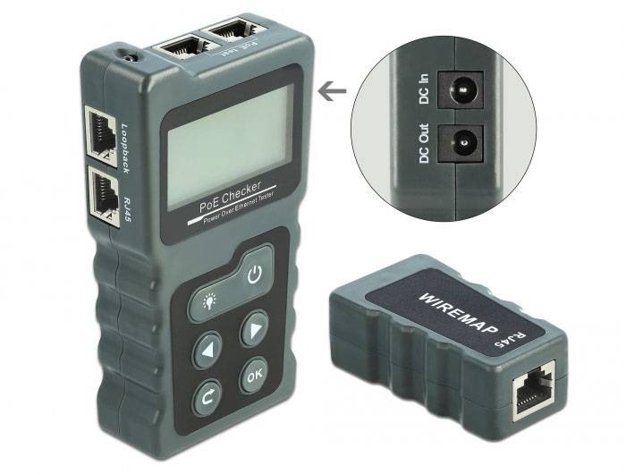 Delock 63110 Network tester Compatible with: Cable