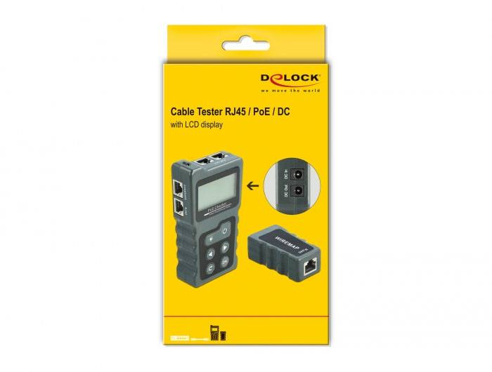 Delock 63110 Network tester Compatible with: Cable