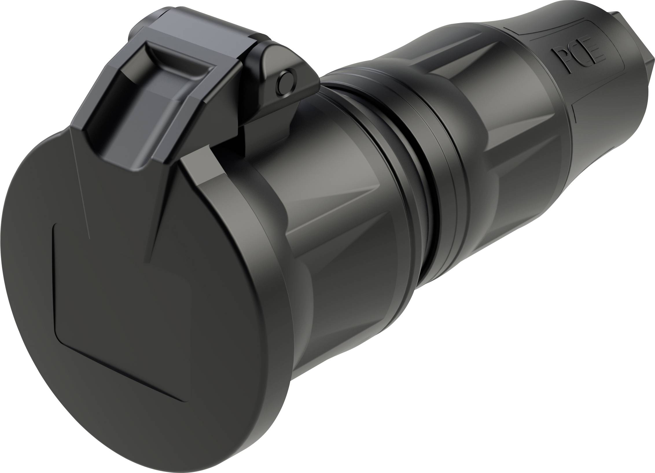 PC Electric 25732-ssc Safety mains socket Plastic 250 V Black IP54