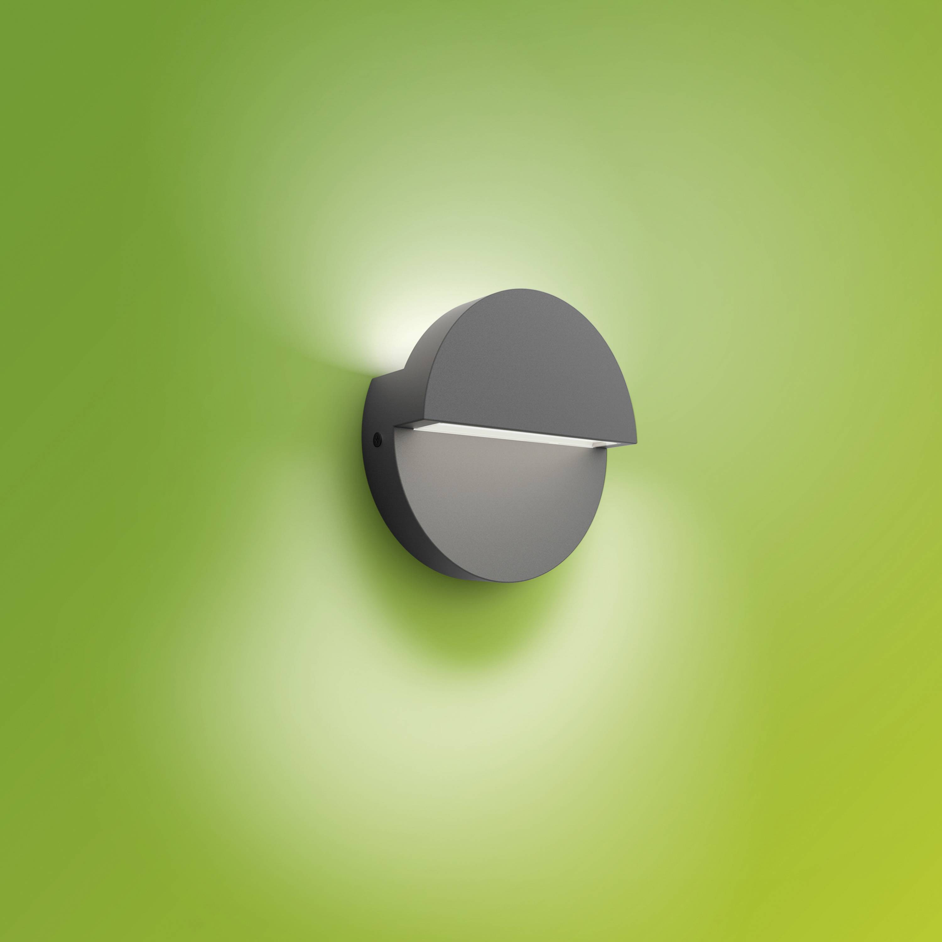 Philips LED Valor 929004140601 LED outdoor wall light LED (monochrome) 8.6 W Anthracite