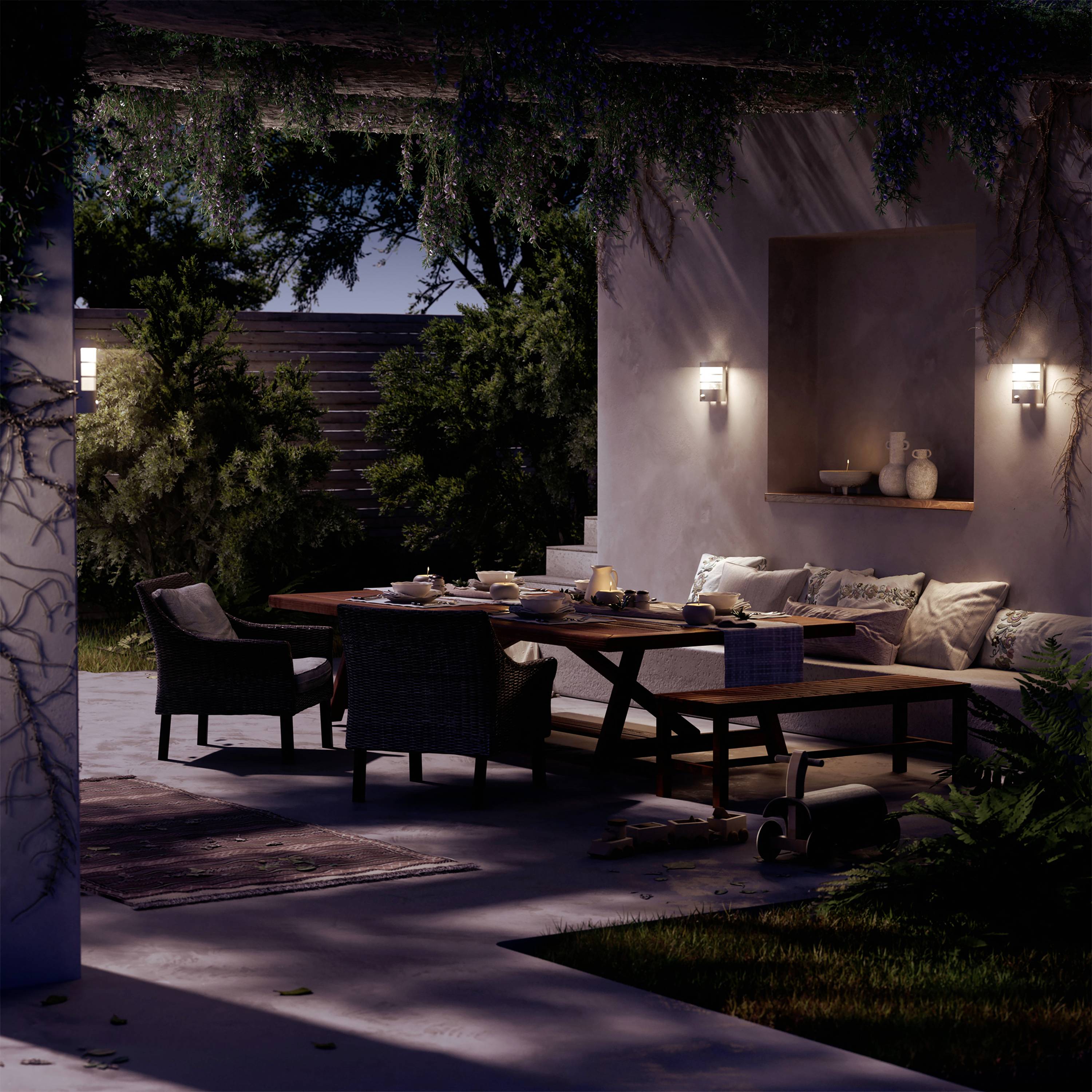 Philips LED Calgary 929004668801 Outdoor wall light E-27 Anthracite