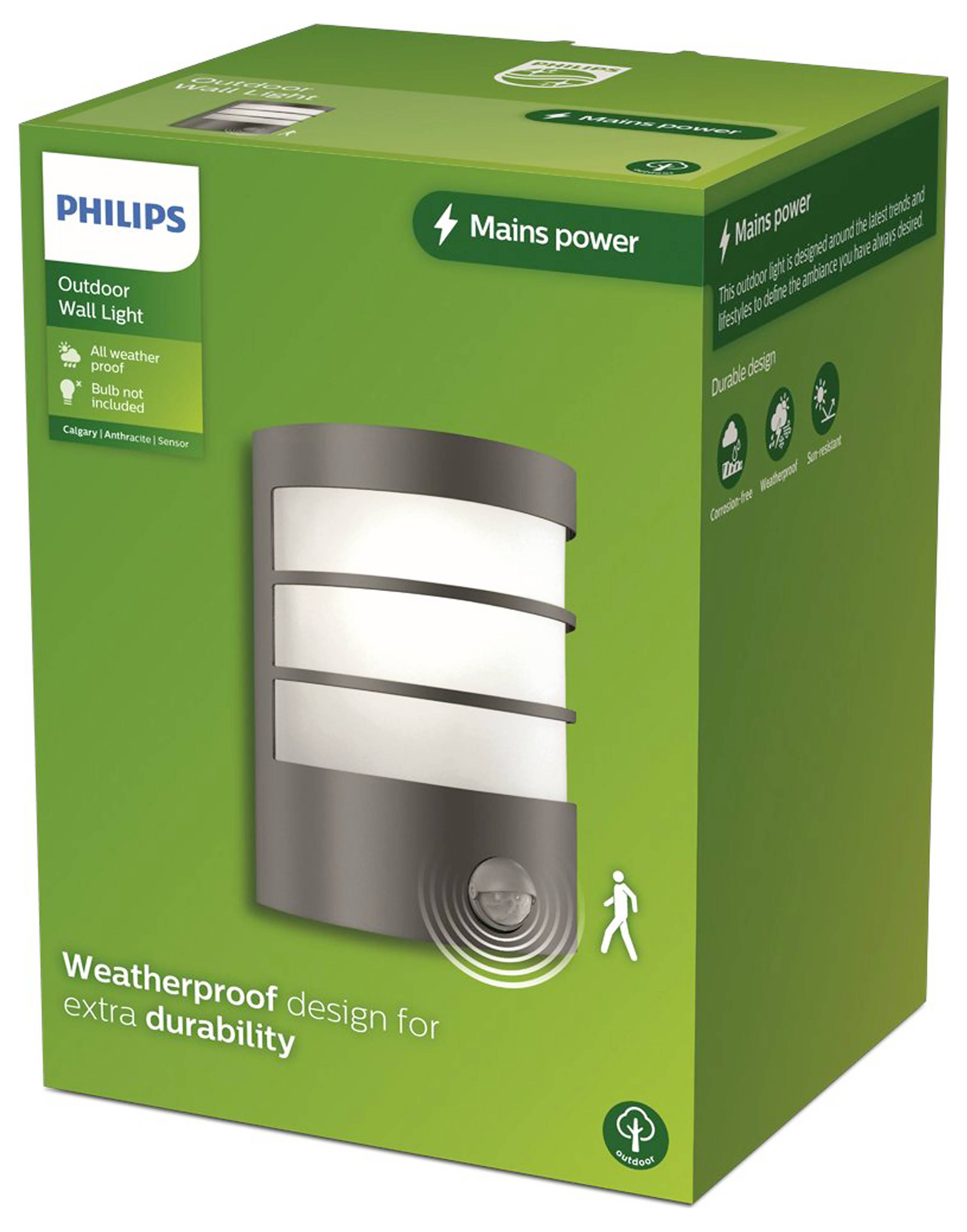 Philips LED Calgary 929004668801 Outdoor wall light E-27 Anthracite