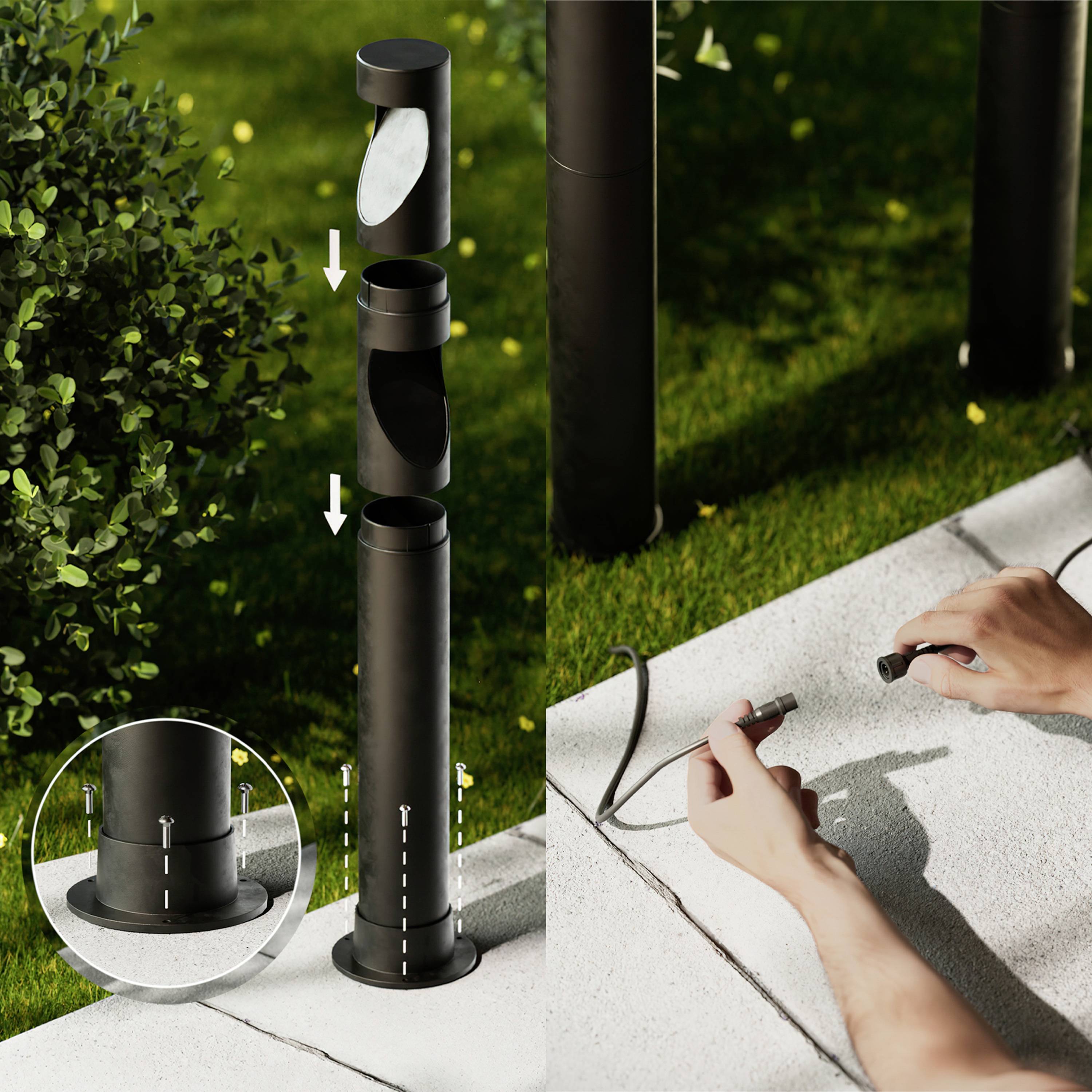 Philips LED 929004659701 Desi LED outdoor free standing light LED (monochrome) 4.5 W Black