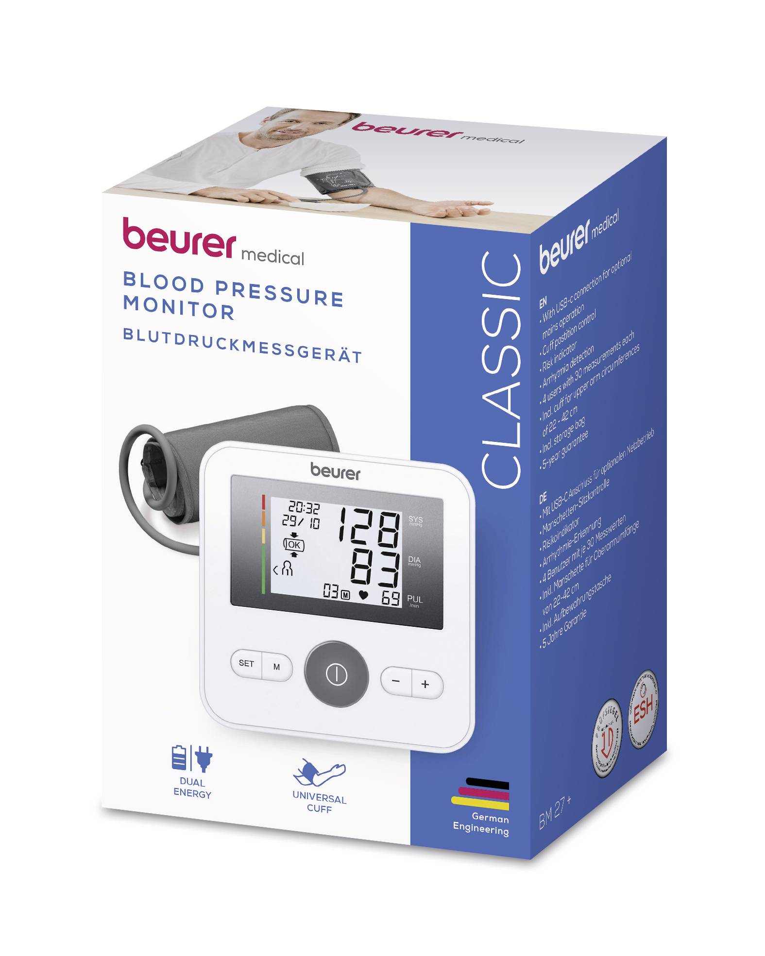 Beurer BM 27+ Upper arm Blood pressure monitor 60418