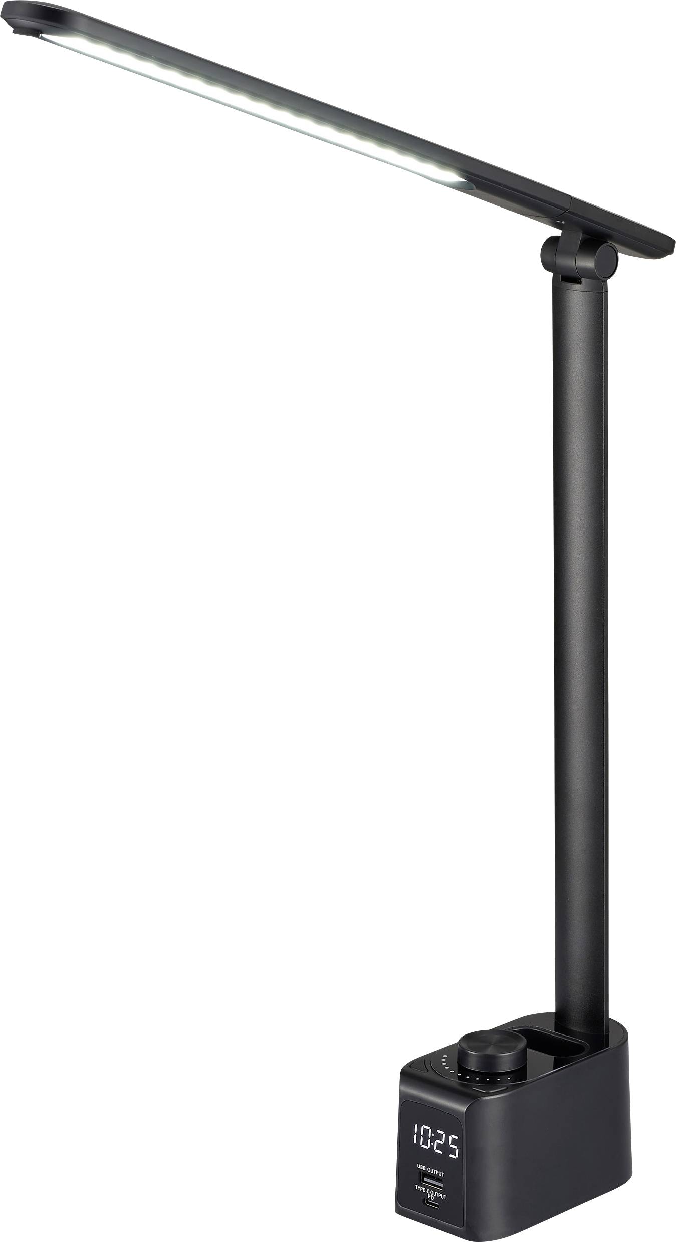 Sygonix SY-6770690 LED desk light LED (monochrome) LED EEC: F (A - G) Black