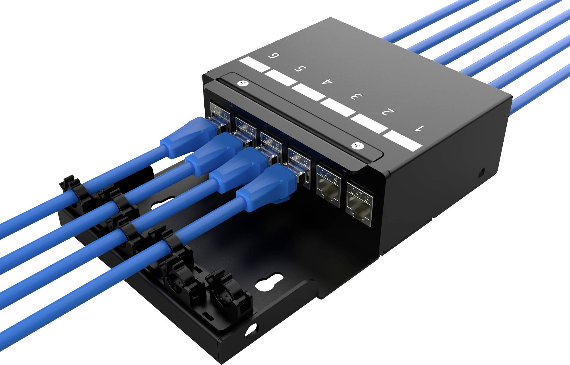 Digitus DN-93708-6 RJ45 module mount Keystone Unequipped 1 pc(s)