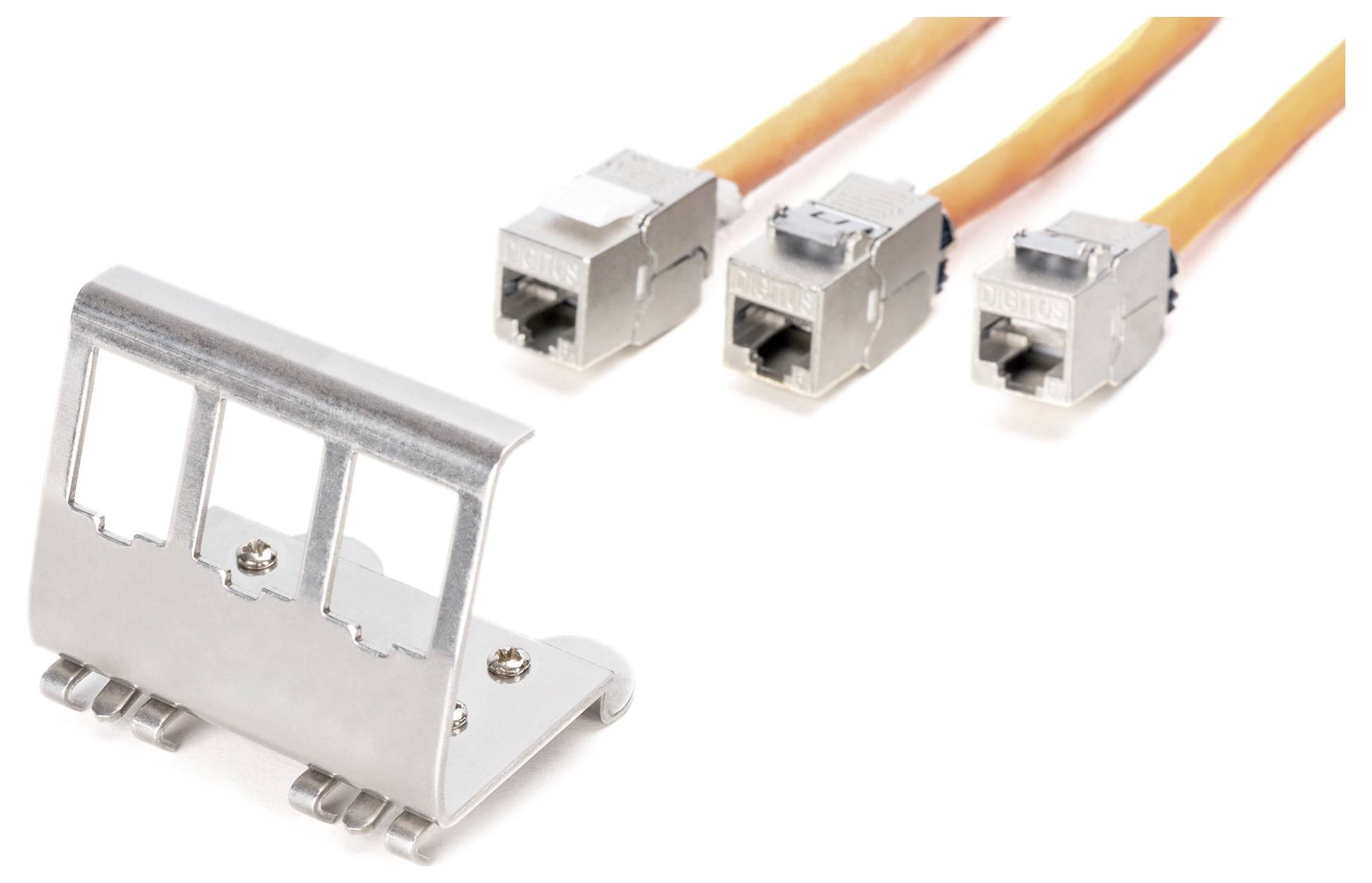 Digitus AN-25183 Keystone mounting bracket double Stainless steel