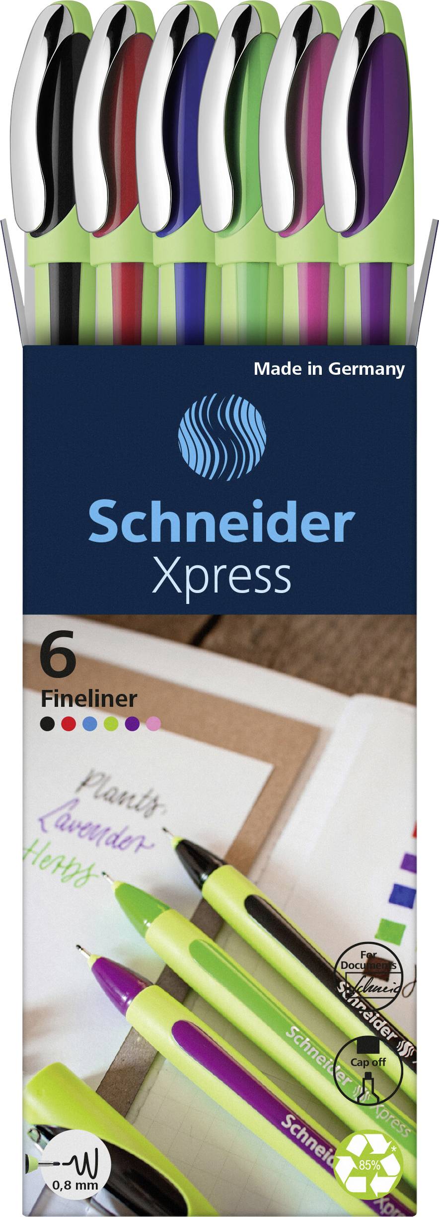 Schneider Schreibgeräte Roller ball pen Fineliner Xpress 08 Karton-Etui 6 Stück 190086 6 pc(s)