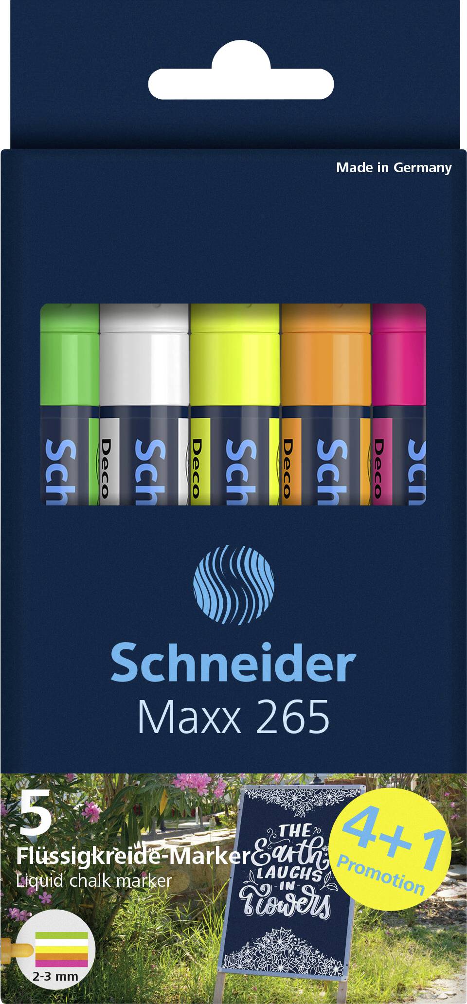 Schneider Schreibgeräte Colour pen Decomarker Maxx 265 Karton Box sortiert, 5 Stück 126595 5 pc(s)