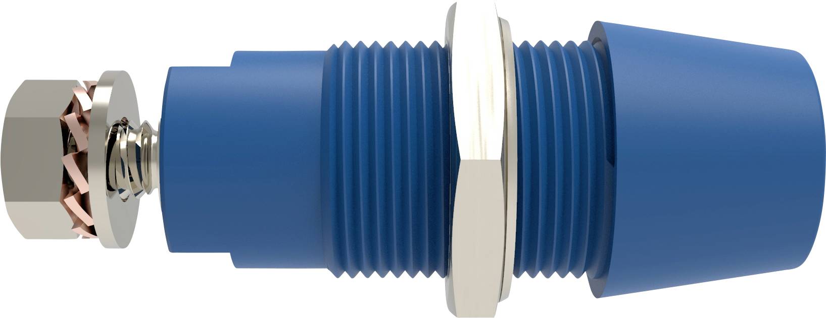 Schützinger DI SAB 9430 Ni / BL Safety surface-mount socket straight Blue 1 pc(s)
