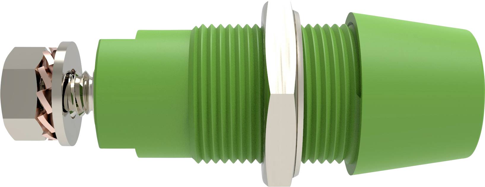 Schützinger DI SAB 9430 Ni / GN Safety surface-mount socket straight Green 1 pc(s)