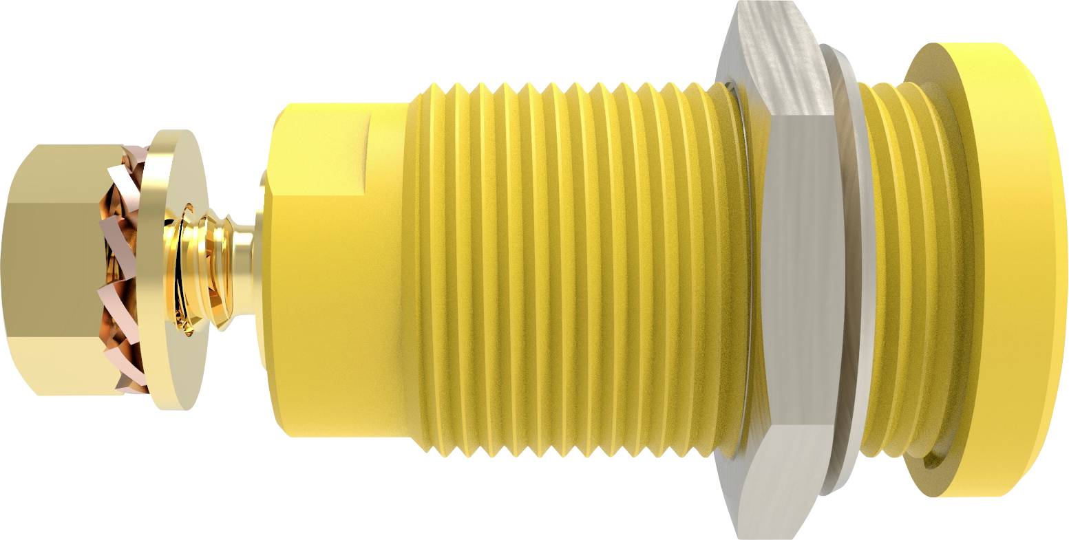 Schützinger DI SEB 9424 Au / GE Safety socket straight Yellow 1 pc(s)