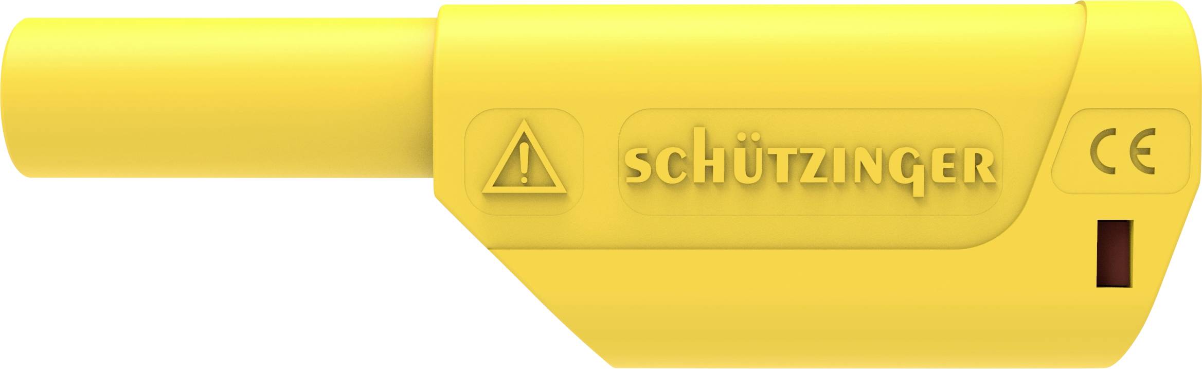 Schützinger DI SFK 8500 L Ni / AS / GE Spring-loaded safety plug straight Pin diameter: 4 mm Yellow 1 pc(s)