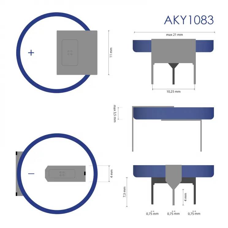 Akyga Button cell CR 2032 3 V 210 mAh Li-MnO2 CR2032 HP3CL