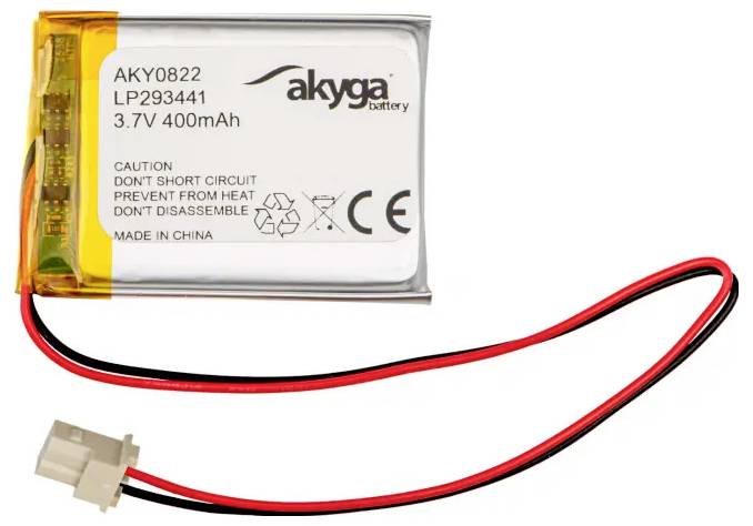Akyga LP293441 Battery pack x Non-standard rechargeable LiPo 3.7 V 400 mAh