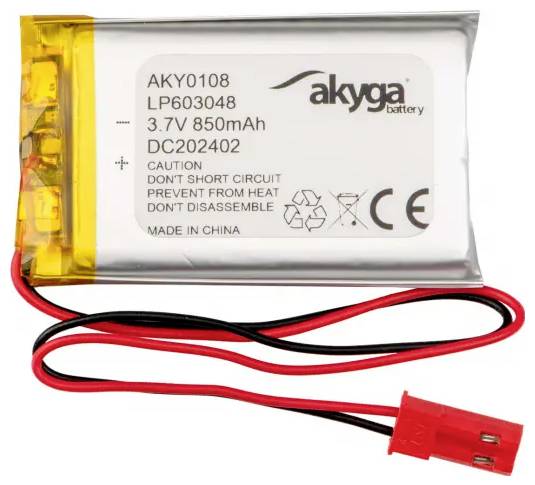 Akyga LP603048 Battery pack x Non-standard rechargeable LiPo 3.7 V 850 mAh