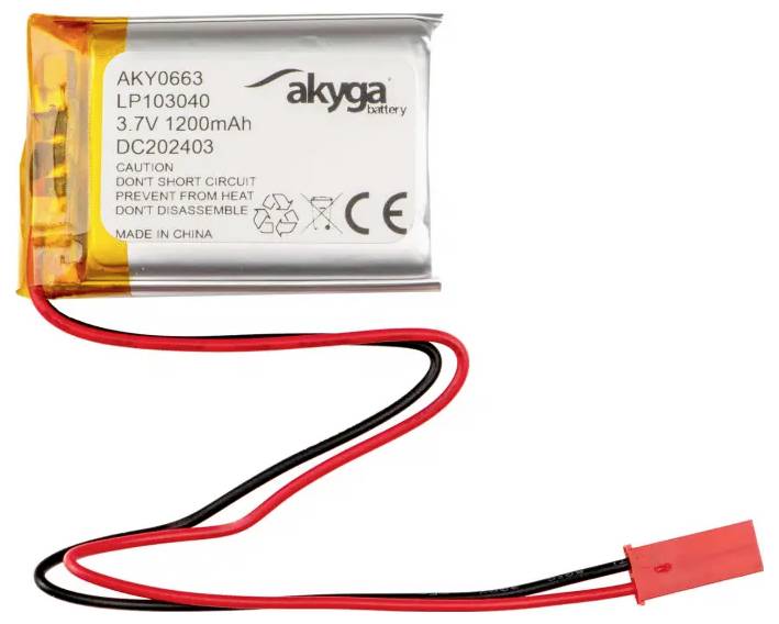 Akyga LP103040 Battery pack x Non-standard rechargeable LiPo 3.7 V 1200 mAh