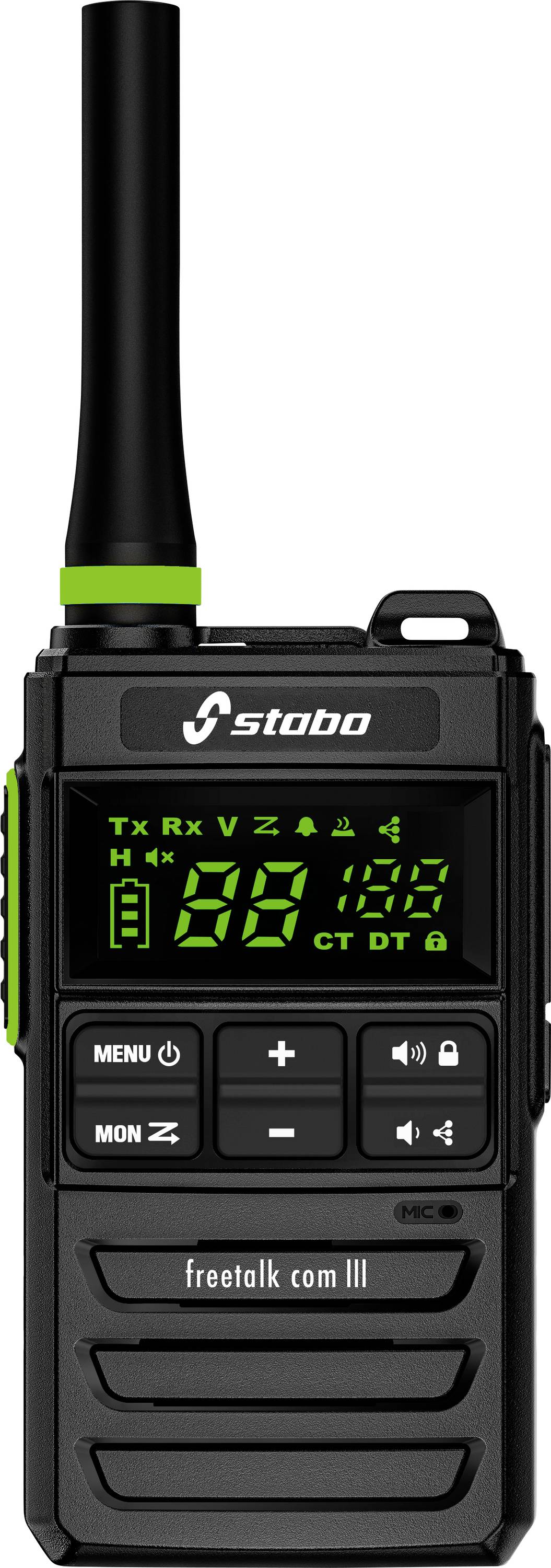 Stabo freetalk com III 20262 PMR handheld transceiver 1-piece set