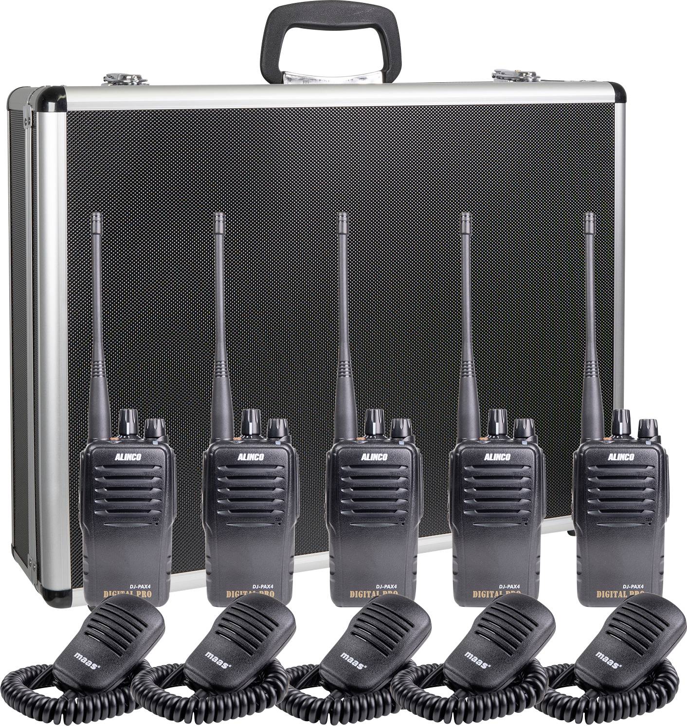 Alinco Team-Set DJ-PAX-4 + KEP-360-K 150098 PMR handheld transceiver 5-piece set