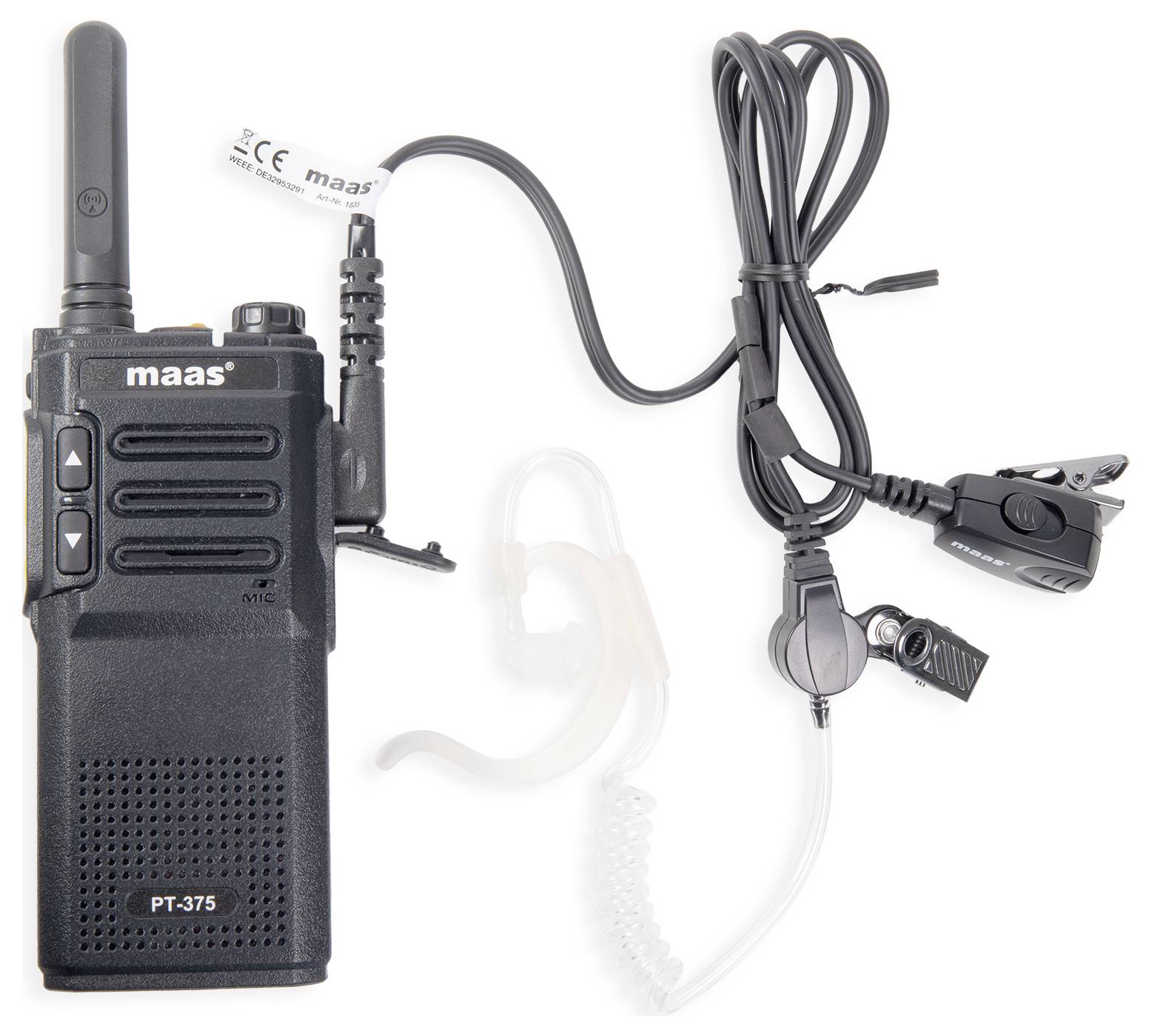 MAAS Elektronik Team-Set PT-375 KEP-24-VK 150113 PMR handheld transceiver 10-piece set