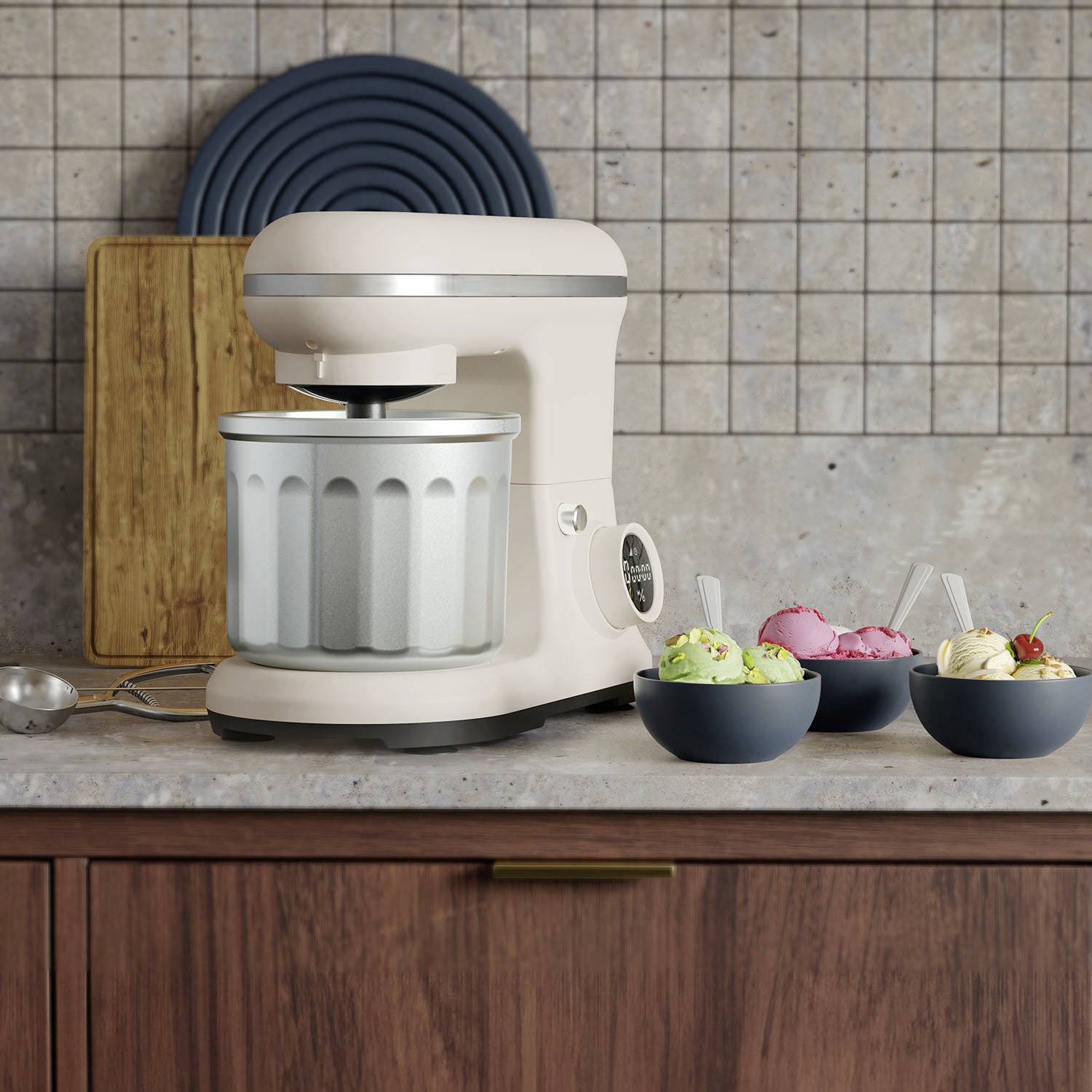 Princess Food processor 1200 W Creamy white, Stainless steel