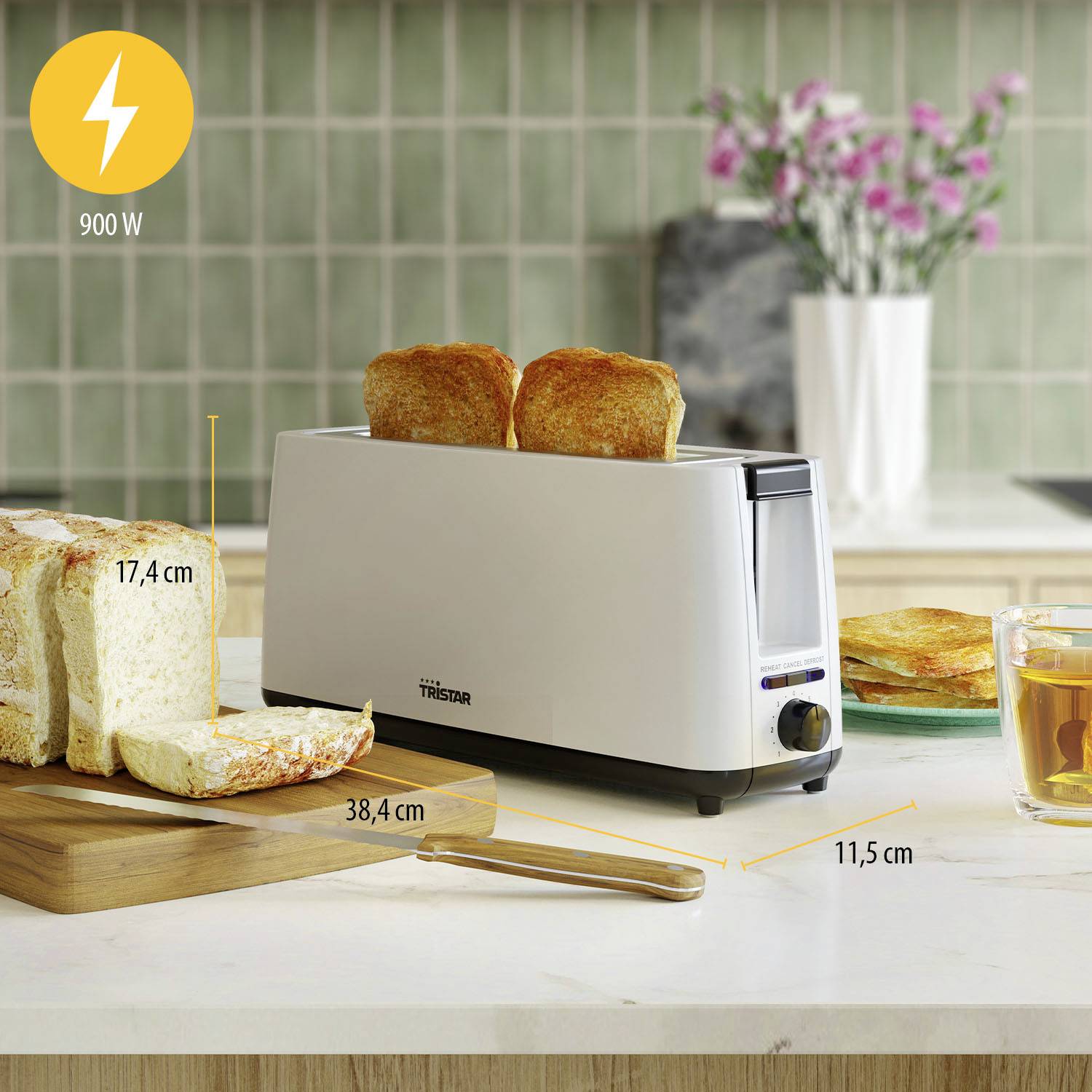 Tristar BR-1056 Toaster White