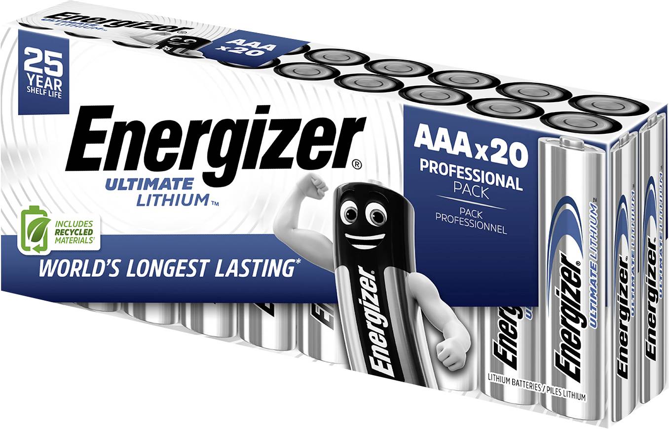 Energizer Ultimate FR03 AAA battery Lithium 1250 mAh 1.5 V 20 pc(s)