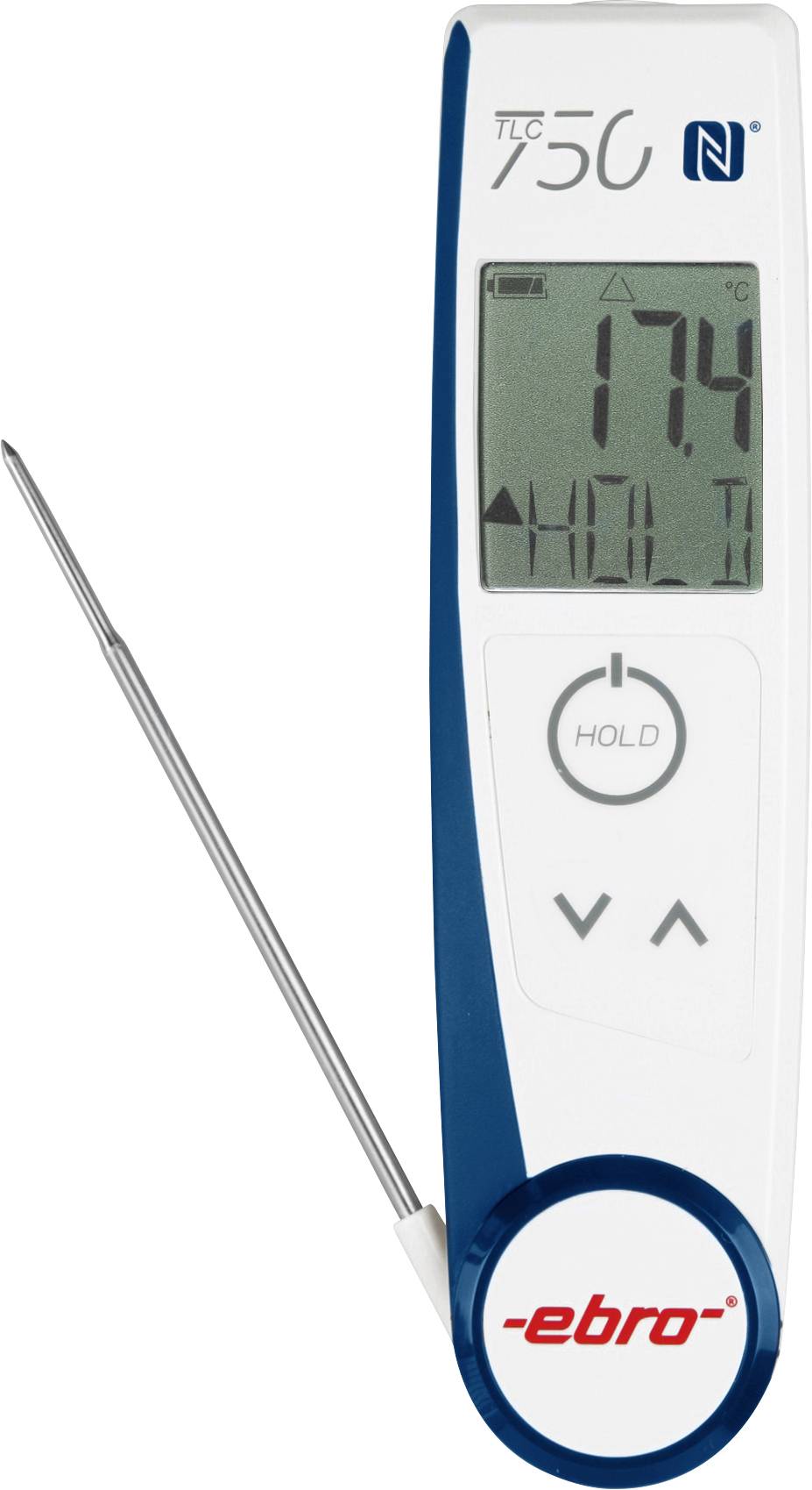Xylem TLC 750 NFC IR probe thermometer (HACCP) Temperature reading range -50 up to +250 °C Sensor type T Non-contact IR reading