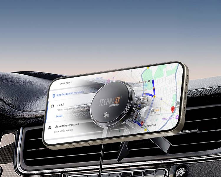 Technaxx Wireless charger 3 A TX-323 5260 Outputs Inductive charging standard Black