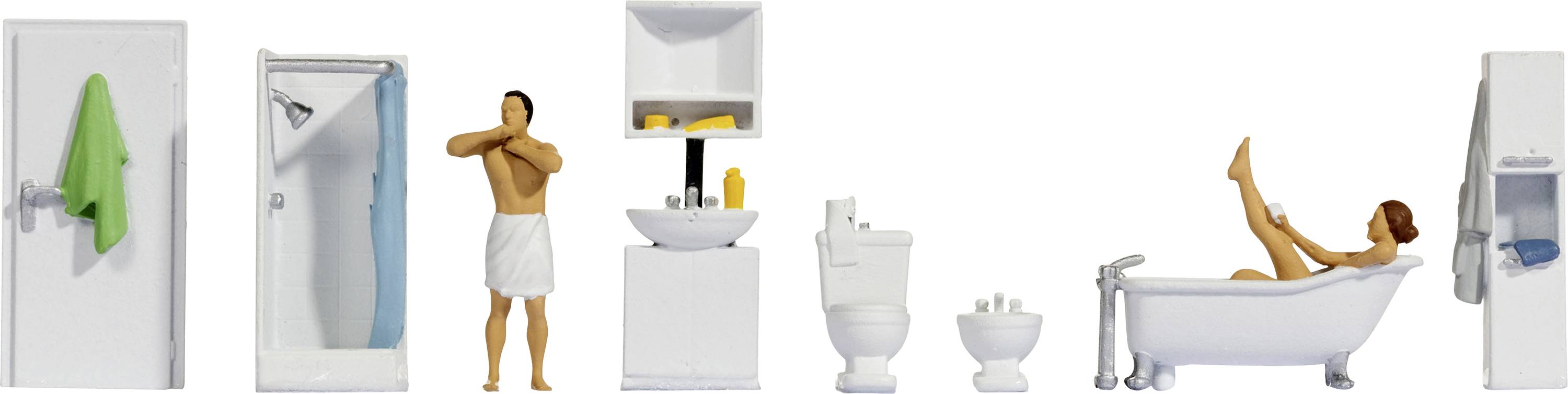 NOCH H0 Theme bathroom 16289 Assembled