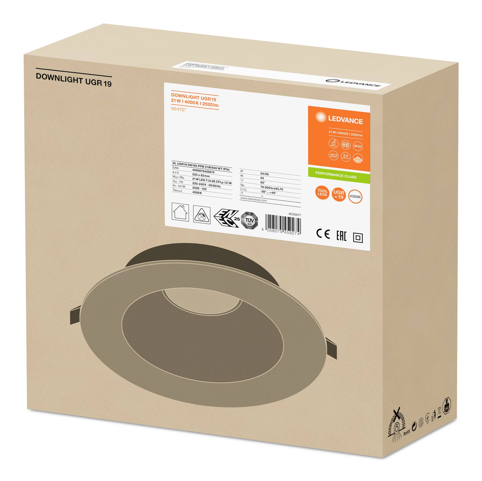 LEDVANCE LED recessed light LED (monochrome)