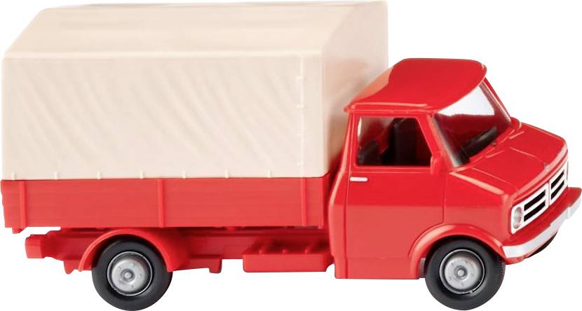 Wiking 035204 H0 HGV Opel Platform truck (Bedford), blood orange