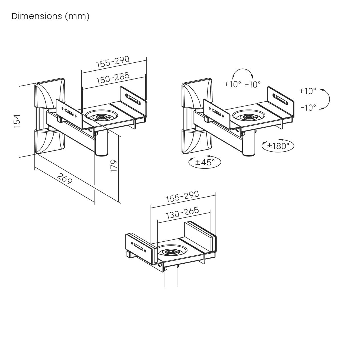 My Wall Speaker wall mount 1 pc(s)