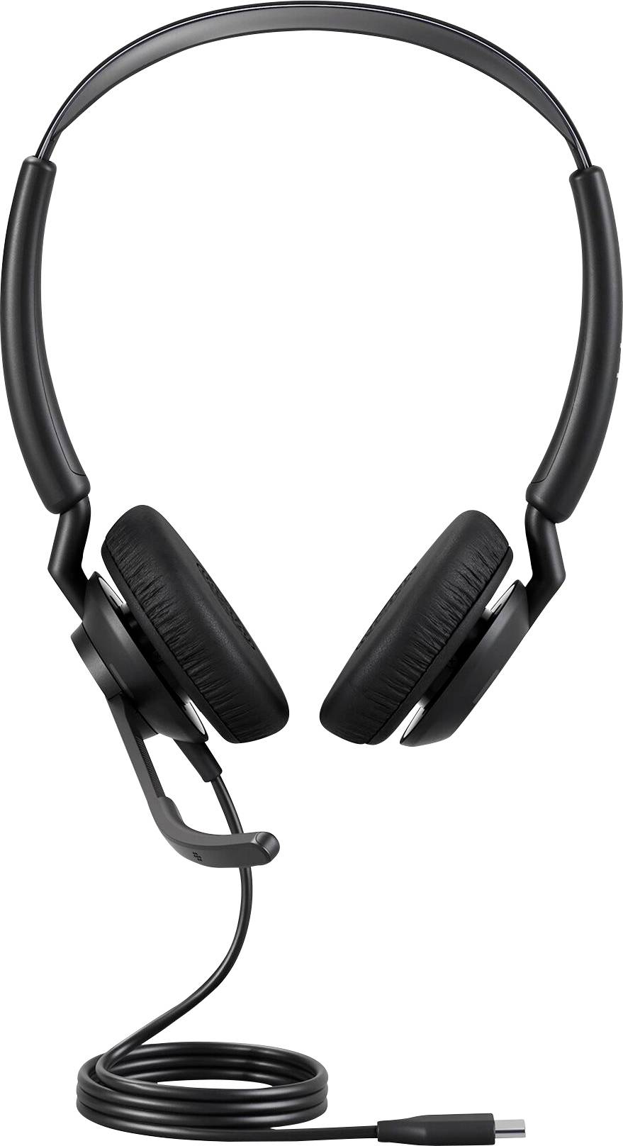 Jabra Engage 50 II On-ear headset Corded (1075100) Stereo Black Noise cancelling, Microphone noise cancelling Headset, Volume