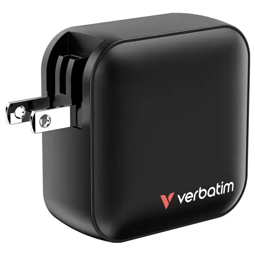 Verbatim Mini GaN Charger Travel charger 100 W 1x USB-A, 3x USB-C® Power Delivery, Power Delivery 3.0, QC 3.0 Black Quick charger Verbatim Mini GaN Charger Travel charger 100 W 1x USB-A, 3x USB-C® Power Delivery, Power Delivery 3.0, QC 3.0 Black Quick charger